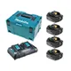 Аккумуляторы Makita LXT BL1850B, 18 В/5 А*ч + зарядное устройство DC18RD + кейс Makpac фото №1