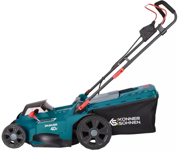 Газонокосарка акумуляторна Konner&Sohnen KS 43LM-40V 40В(20+20) акб 2?4А·год 43см 50л 25-75мм 15.5кг замовити
