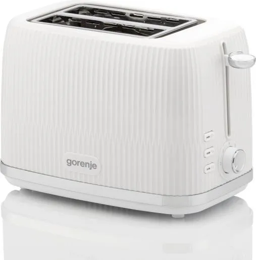 Тостер Gorenje 850Вт, металл/пластик, белый