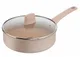 Сотейник Tefal Delight, с крышкой, 24см, алюминий, бпкелит, бежевый