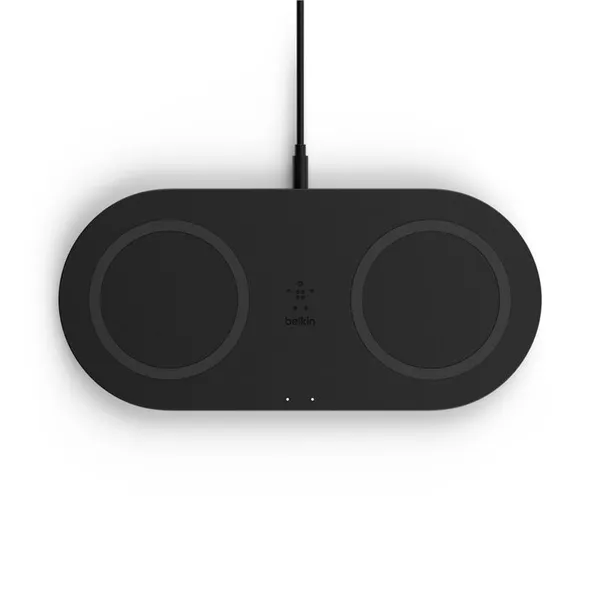 Беспроводное зарядное устройство Belkin Dual Pad Wireless Charging Qi 2x 10W Black