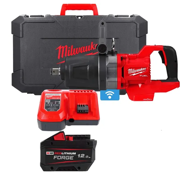 Гайкокрут високомоментний 1'' (2711 Нм) MILWAUKEE M18 FUEL ONEFHIWF1DS-121C (+ заряд.пристрій, акум., HD кейс) FORGE