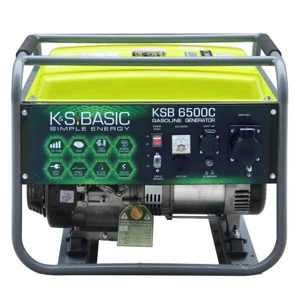 Генератор бензиновый Könner & Söhnen Basic KSB 6500C, 5 / 5.5 кВт фото №1