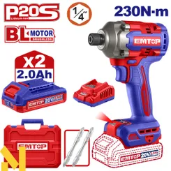 Винтоверт аккумуляторный EMTOP ECIRL2023 (АКБ+ЗУ) фото