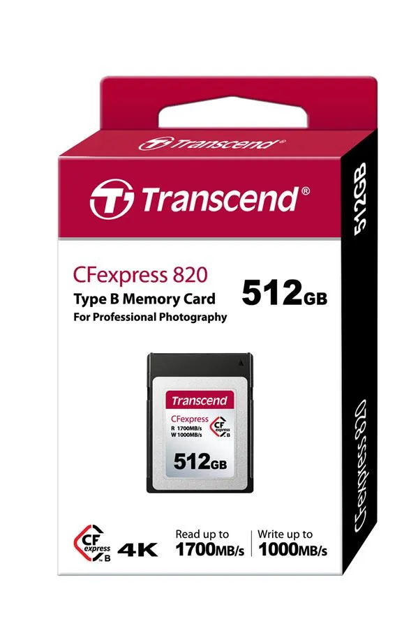 Карта памяти Transcend CFexpress 512GB Type B R1700/W1000MB/s