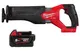 Пила шабельна акумуляторна безщіткова MILWAUKEE M18 FSZ-0 (каркас) + M18 B5 подарунок