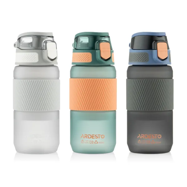 Заказать Бутылка для воды Ardesto Spring 600мл, пластик, серый с доставкой
