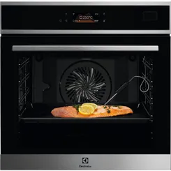 Духовой шкаф Electrolux электрический, 70л, А++, пар, дисплей, конвекция, ф-ция пароварки, телескопические направляющие, черный фото