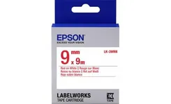 Картридж с лентой Epson LK3WRN принтеров LW-300/400/400VP/700 Std Red/Wht 9mm/9m фото