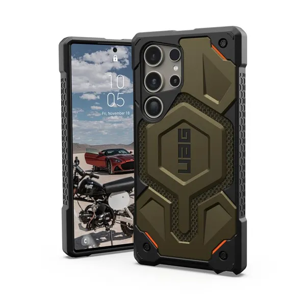 Чохол UAG для Samsung Galaxy S24 Ultra, Monarch Pro, Kevlar Element Green