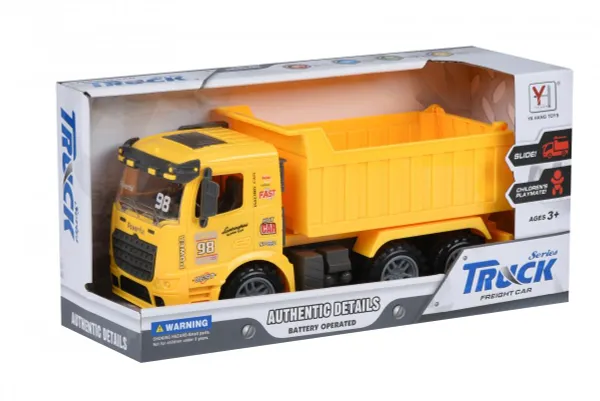 Машинка инерционная Same Toy Truck Самосвал желтый