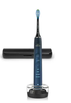 Щітка зубна електр. Philips, Sonicare DiamondClean 9000 Series, 62т. колив/хв, насадок-1, футляр, Bluetooth, чорний фото