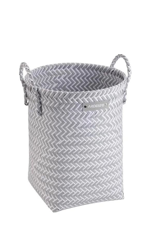 Корзина ARDESTO Vigor 30х30х40см, полипропилен, металл, серая