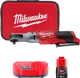 Гайкокрут кутовий акумуляторний 3/8 дюйма MILWAUKEE, M12 FIR38-201B, 75Нм (+ заряд.пристрій, 1 акум., в сумці)