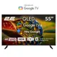 Телевизор 55" 2E QLED 4K 60Hz Smart Google TV Black