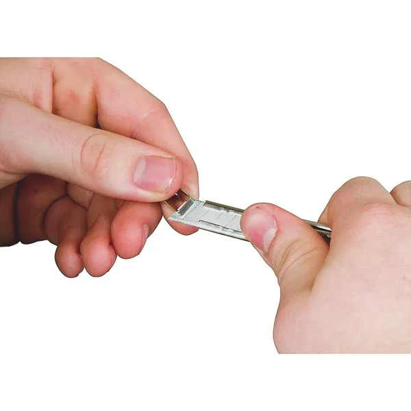 Нож  9мм сегментированое лезвие 135мм литой оцинкованный корпус FatMax (уп.6) цена в Украине