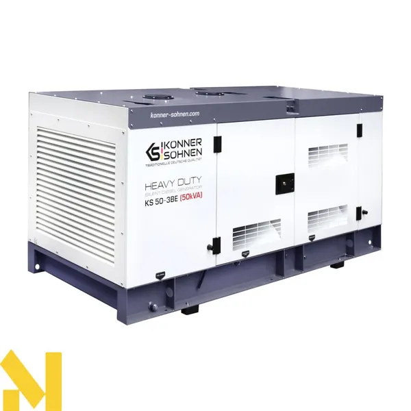 Генератор дизельный Konner&Sohnen KS 50-3BES, 230/400В, 50/45кВт, электростартер, двигатель Baudouin, 967кг отзывы