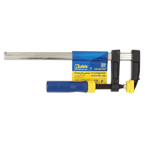 Струбцина 200×50 мм F-тип столярна Kubis 02-09-1205 купити в Україні