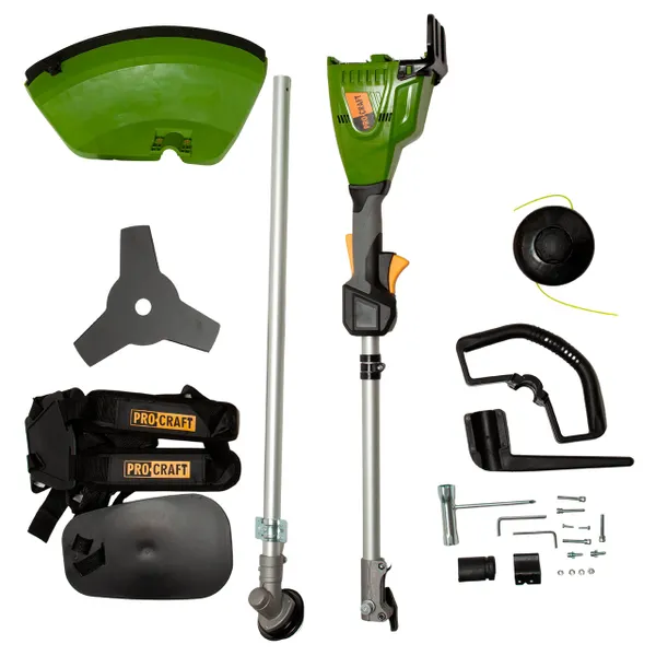 Аккумуляторная коса Procraft PTA20/2 (без АКБ и ЗУ) (без дополнительных насадок) купить онлайн