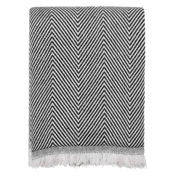 Плед ARDESTO Summer 140х190см, 100% бавовна, чорний ціна в Україні