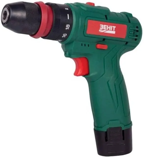 Шурупокрут-дриль акумуляторний Зеніт ЗША-12/15 S1 DFR 12В 1х1.5А·год 18Нм 350·1350об·хв 0.95кг цена в Украине