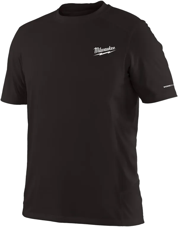 Футболка MILWAUKEE, WWSS дихаюча з коротким рукавом, чорна, розмір XL