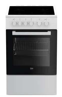 Плита Beko электрическая стеклокерамическая, 60л, 50x60см, конвекция, белый фото