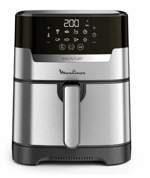 Мультипечь Moulinex EasyFry&Grill Digital, 1550Вт, чаша-4.2л, сенс. управл., пластик, серый