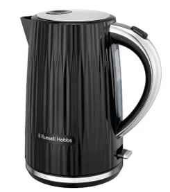 Электрочайник Russell Hobbs Eden, 1.7л, нержавеющая сталь, пластик, черный фото