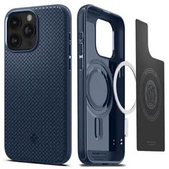 Чохол Spigen для iPhone 15 Pro Max, Mag Armor MagFit, Navy Blue фото