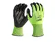 Рукавиці Hi-Vis сигнальні MILWAUKEE, з опором порізам 4/D рівня, розмір 9/L