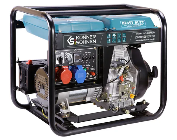 Генератор дизельный Konner&Sohnen KS 8102HDE-1/3 ATSR (EURO II), 230/400В, 5.5/6.5кВт, предстартовый подогрев, 117кг заказать