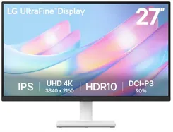 Монітор LG 27" 27US500-W 2xHDMI, DP, Audio, IPS, 3840x2160, DCI-P3 90%, HDR10 фото