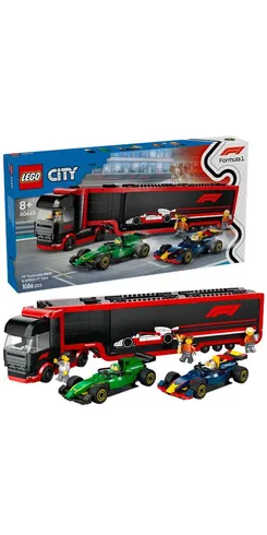Конструктор LEGO City Вантажівка F1 з автомобілями RB20 та AMR24 фото