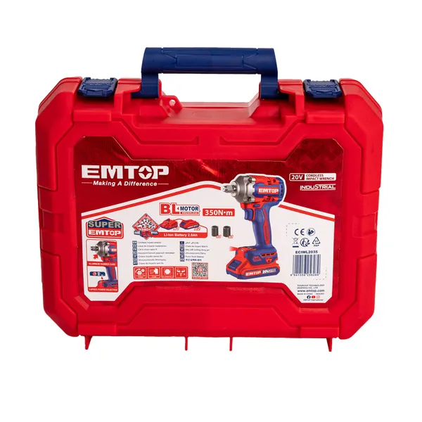 Гайковерт аккумуляторный ударный EMTOP ECIWL2035 (АКБ + ЗУ) купить в Украине