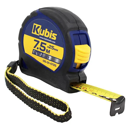 Рулетка измерительная 7.5м×25мм металлическое полотно Kubis 05-01-0725