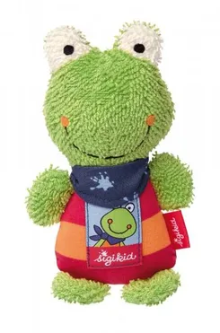 Мягкая игрушка sigikid Лягушонок 15см фото