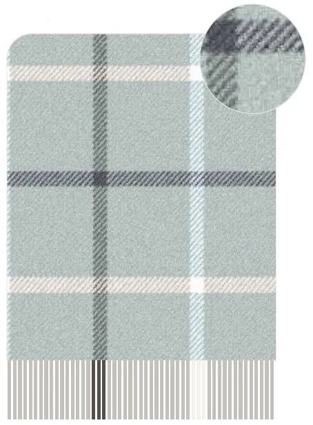 Плед ARDESTO Leonardo Alpina, 140x200 см, 100% шерсть, голубой