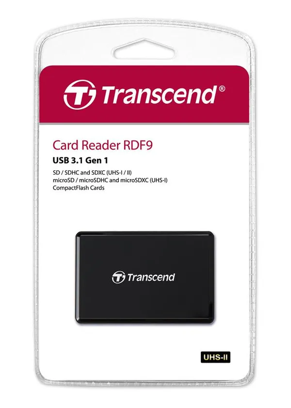 Кардридер Transcend USB 3.1 Type-A > microSD/SD/CF UHS-II Чёрный