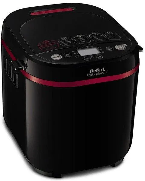 Хлебопечка Tefal PainPlaisir 650Вт, программ-17, макс.вес -1кг, форма-прямоугольник, пластик, черный