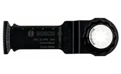 Полотно пиляльне занурювальне Bosch PAIZ 32 APB, по дереву та металу, для багатофункц. інструменту, 32х60мм фото