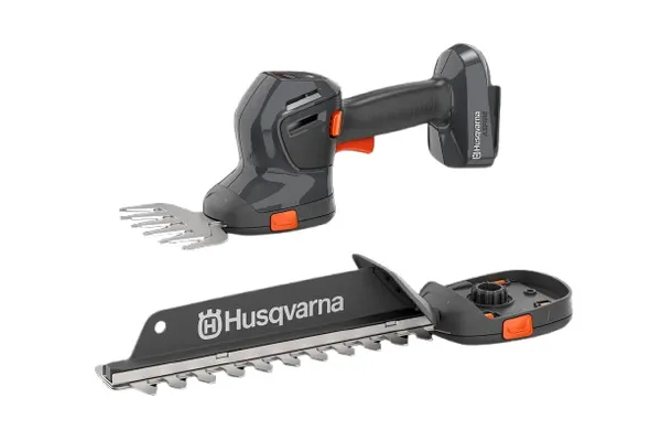 Купити Набір Husqvarna: Гілкоріз Aspire PE5-P4A+штанга KIT (АКБ+ЗП) + Ножиці Husqvarna Aspire S20-P4A (без АКБ та ЗП) + Рейка до системи зберігання