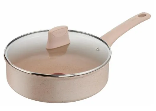 Сотейник Tefal Delight, с крышкой, 24см, алюминий, бпкелит, бежевый