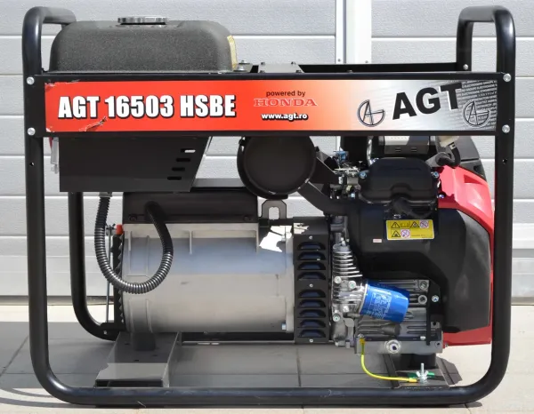 Генератор бензиновый AGT 16503HSBER16, 6,4/12,4 кВт фото №2