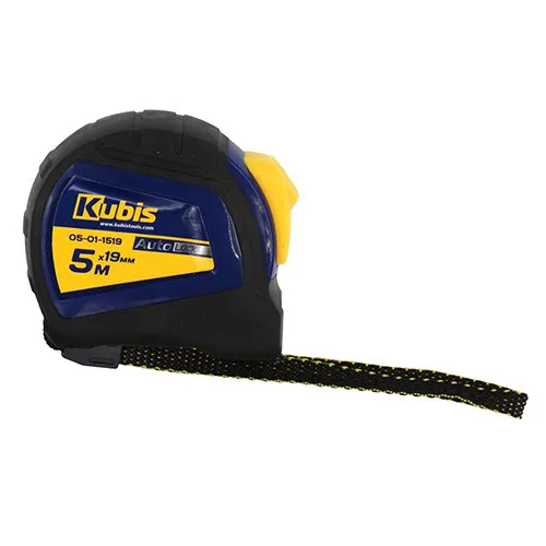 Рулетка измерительная 5м×19мм автостоп металлическое полотно Kubis 05-01-1519 цена в Украине