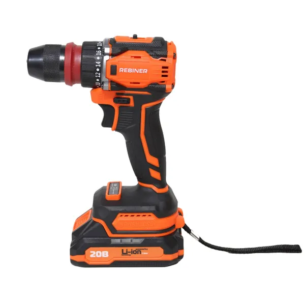 Бесщеточный аккумуляторный шуруповерт Rebiner RAD-18BL DFR в кейсе (2 АКБ) купить в Украине