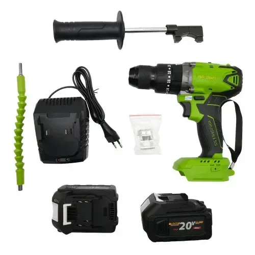 Купить Бесщёточный аккумуляторный шуруповерт 2 АКБ Procraft PA-18BL Extra Industrial в кейсе со скидкой