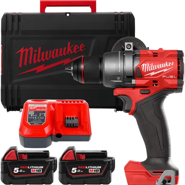 Акумуляторний дриль-шуруповерт, крут. мом. 158 Нм, M18 FDD3-502X MILWAUKEE 4933479863 (+2 акумулятори, зарядний пристрій, HD кей