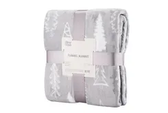 Плед ARDESTO Flannel, 160х200см, 100% полиэстер, елки фото