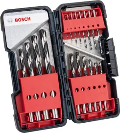 Набір свердел по металу Bosch HSS-PointTeQ ToughBox, 18шт, 1-10мм, кейс фото